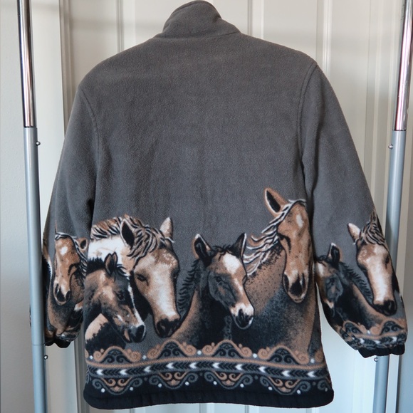 CW Classics Horse Sherpa Fleece Jacket - Picture 2 of 5